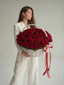 Корзина Красных роз - 51шт