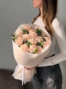 Букет - Диантусы Бейж 15 шт